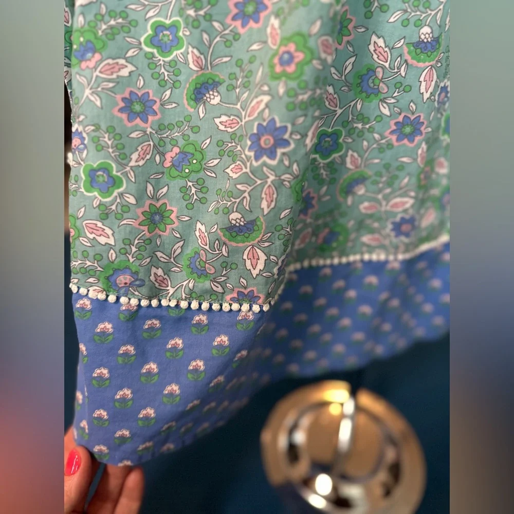 Mini Boden Girls Block Print Caftan - Picture 4 of 9